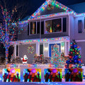 String Lights, 2 Pack Solar Christmas Strings in White or Multicolor