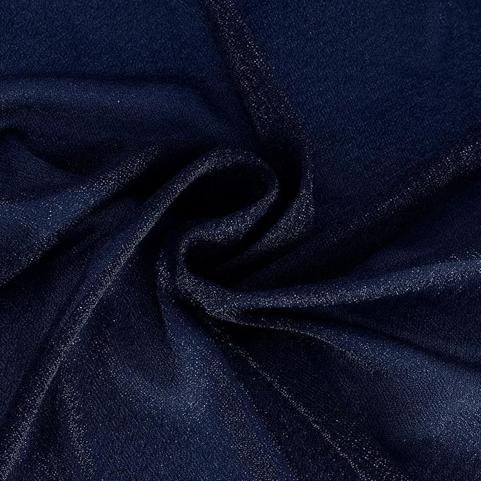 Outdoor Curtains: Navy Blue Sheer Gauze Drapes, 4 Panels, 29 x 20 ft