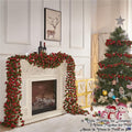 Artificial Rose Garland Vines, 8 Pack, 8.2 ft Spring Red Flowers