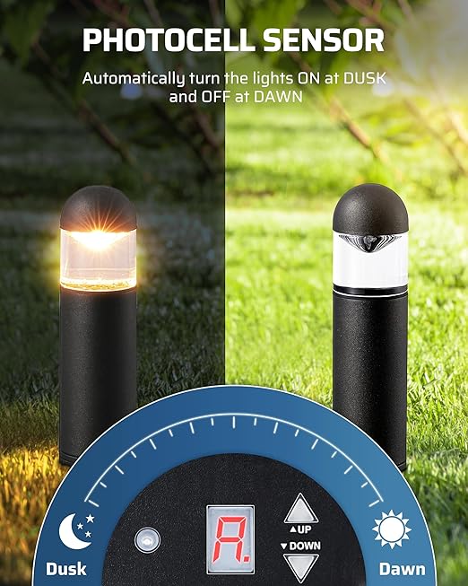 DEWENWILS 150W Low Voltage Landscape Lighting Transformer, 120V to 12/15V AC - Image 3