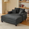 64" Chaise Lounge Chair Indoor, Oversized Sleeper Chair by Amsleekey