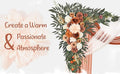 Artificial Flowers for Wedding Arch, Terracotta Silk Swag and Drape Set