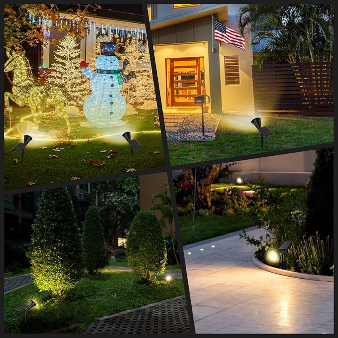 Solar Spot Lights Outdoor, 21 LEDs Solar Landscape Lights Auto On/Off - Image 6