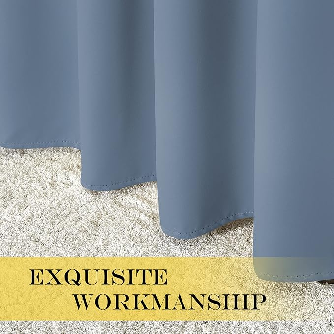 NICETOWN Bedroom Curtain Room Darkening Drapery 102 inches Length - Image 5