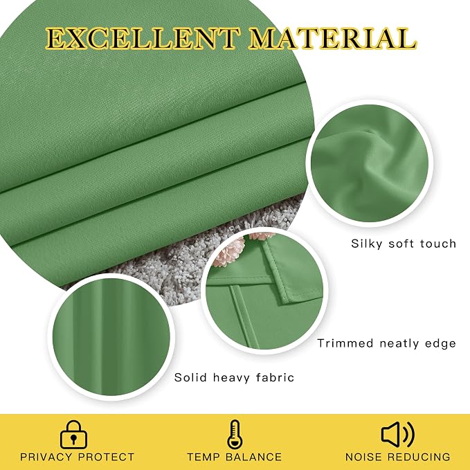 NICETOWN 66 Inch Long Blackout Curtains - Image 3