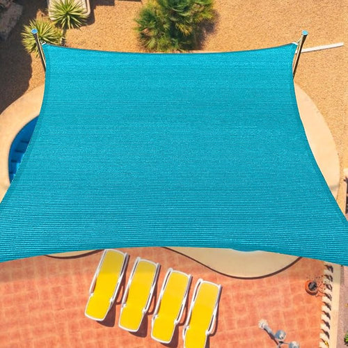 12'x16' Sun Shade Sail Curved Commercial Outdoor Shade Cover Turquoise by OOTONAT