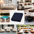 Cushion Covers Navy Stretch Fit Outdoor Patio Slipcovers