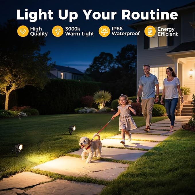 L LOHAS LED 5W Dusk to Dawn Outdoor Lighting, Auto On/Off 3000K Landscape - Image 6