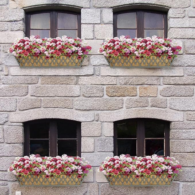 6 Pack 30 Inch Window Boxes Planters Railing Planter Box - Image 6
