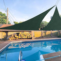 E&K Sunrise 4' x 4' x 4' Sun Shade Sail Triangle Canopy Shade Cover UV Block by EKSUNRISEINC