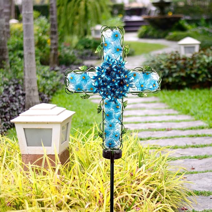 Solar Cross Garden Lights Outdoor Decorative - Image 4
