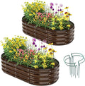 Galvanized Metal Raised Garden Bed Kit by ZFHgarden