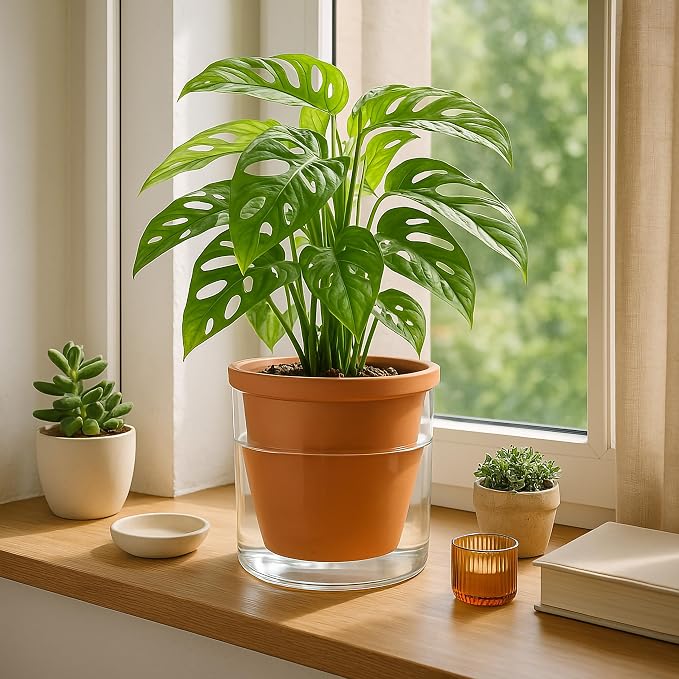 D'vine Dev 6 Inch Design Self Watering Pot - Image 2