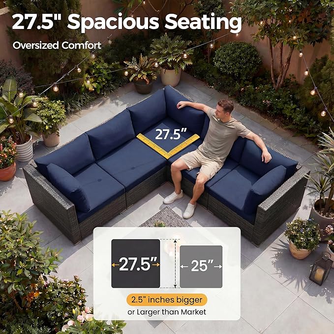NICESOUL 18 Piece Patio Furniture Set - Image 5