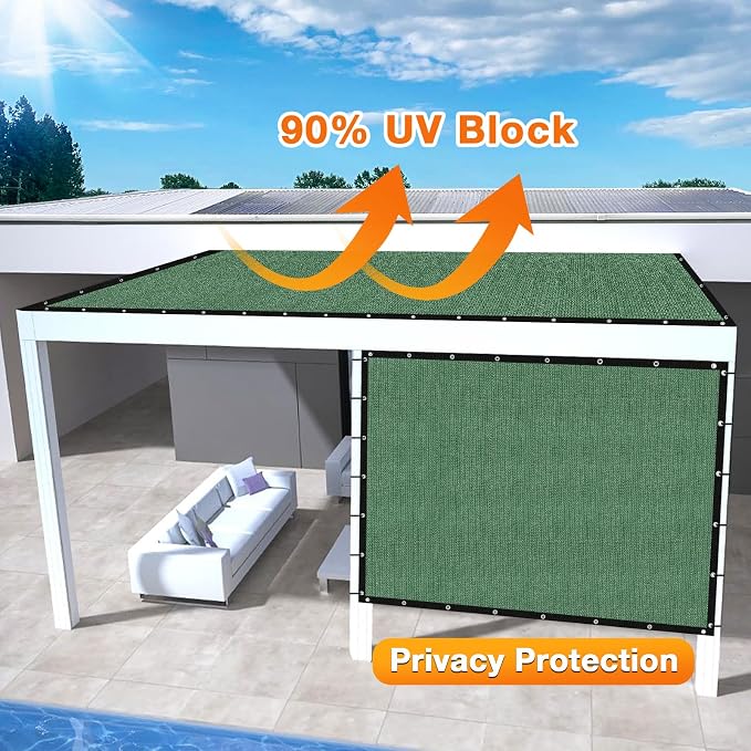 Artpuch Outdoor Pergola Shade Cover 5' X 5' Sun Shade Cloth - Image 3
