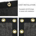 Garden Privacy Screen Roll, Black HDPE Mesh, 5 ft x 50 ft