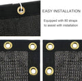 Garden Privacy Screen Mesh 6 ft x 150 ft Black HDPE Fence Shade