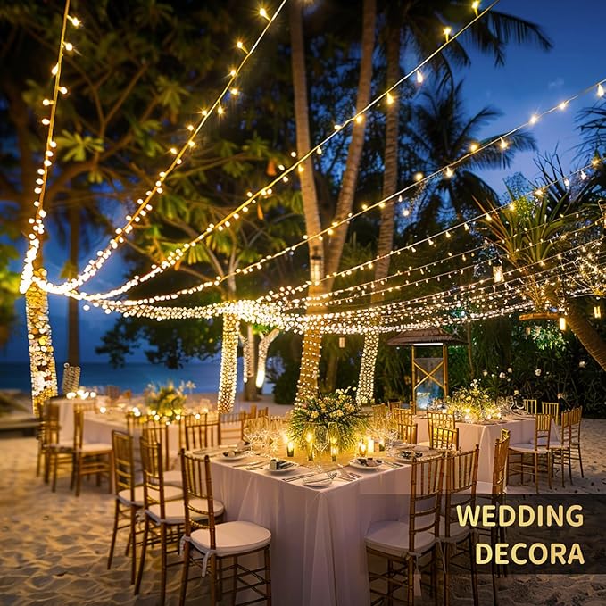 String Lights 1200 LED Warm White 315 FT with Remote and Timer