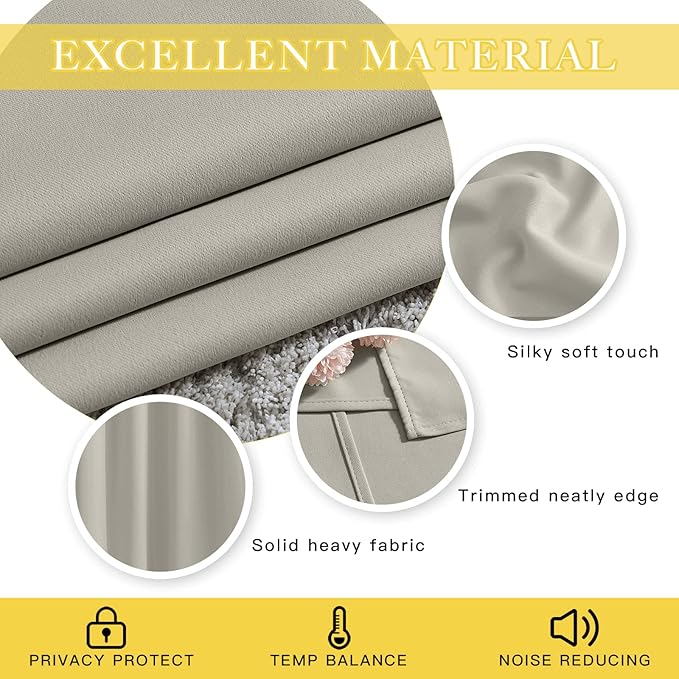 NICETOWN Blackout Room Divider Curtains - Image 3