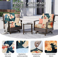 Outdoor Cushion Covers 8 Pack, Stretch Fit Sunflower Print
