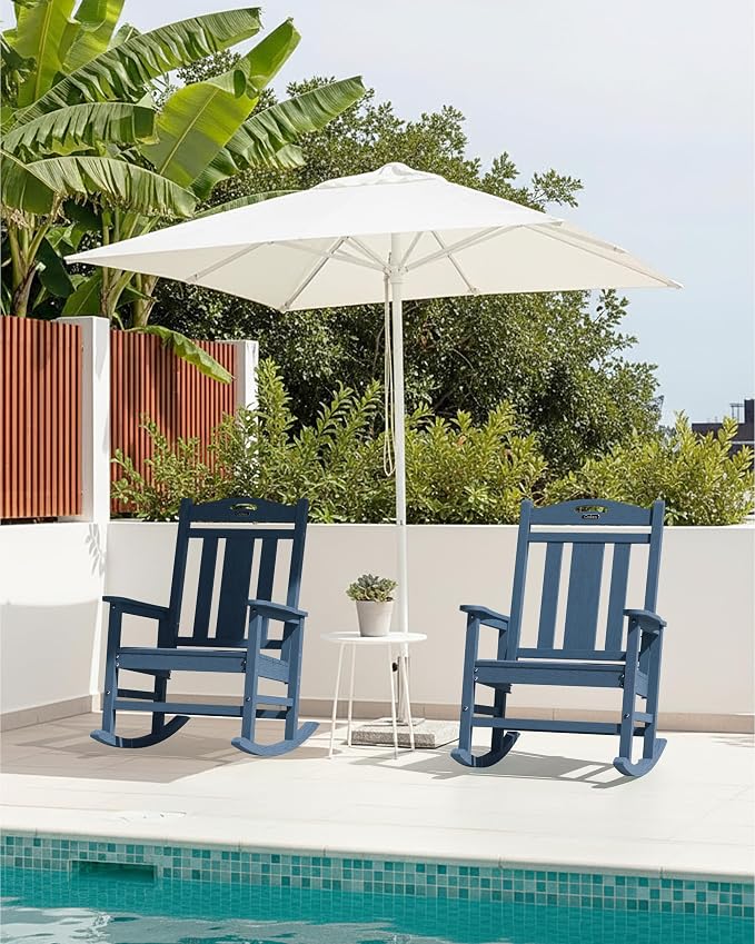 Ciokea Oversized Outdoor Rocking Chair, 380lbs Heavy-Duty Large Patio Rocker - Image 7