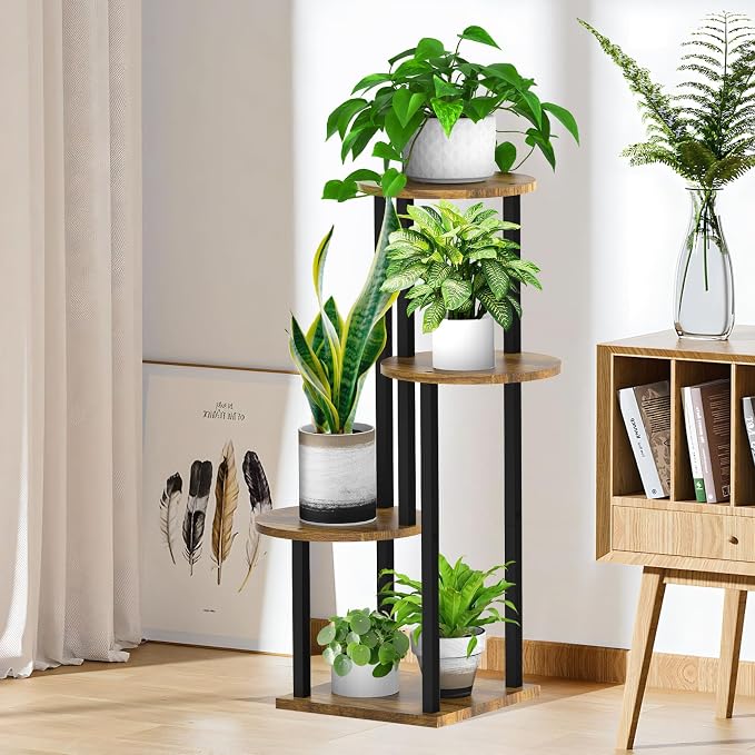 Plant Stand Indoor, 4 Tier Thickened Metal Corner Plant Shelf - Image 5