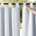 NICETOWN 2 Pieces Outdoor Patio Curtains Waterproof by NICETOWN