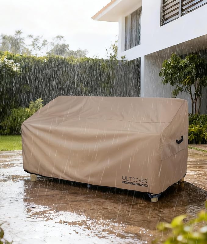 ULTCOVER Patio Furniture Sofa Cover 74W x 35D x 35H inch Waterproof Outdoor - Image 6