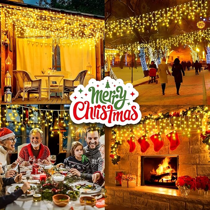 String Lights 400 LED 33ft Warm White Outdoor Christmas Decor