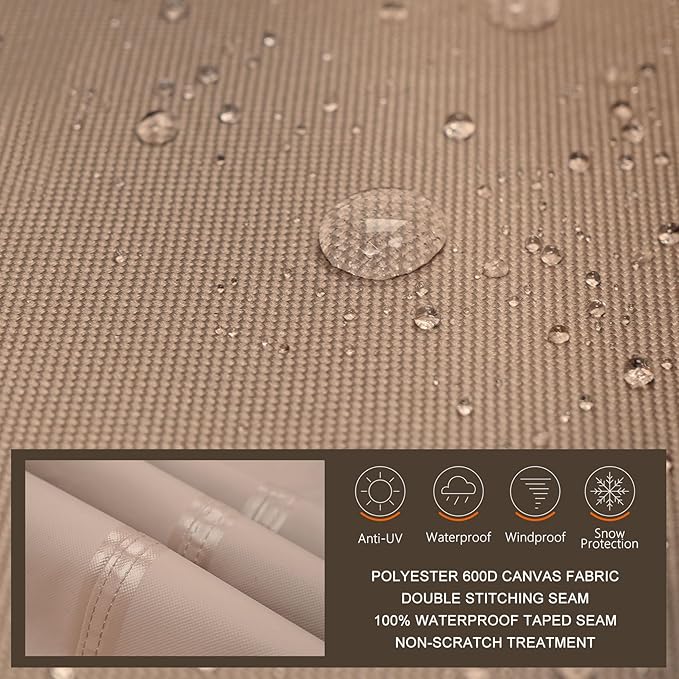 ULTCOVER Waterproof Patio L-Shaped Left Facing Sofa Cover - Image 3