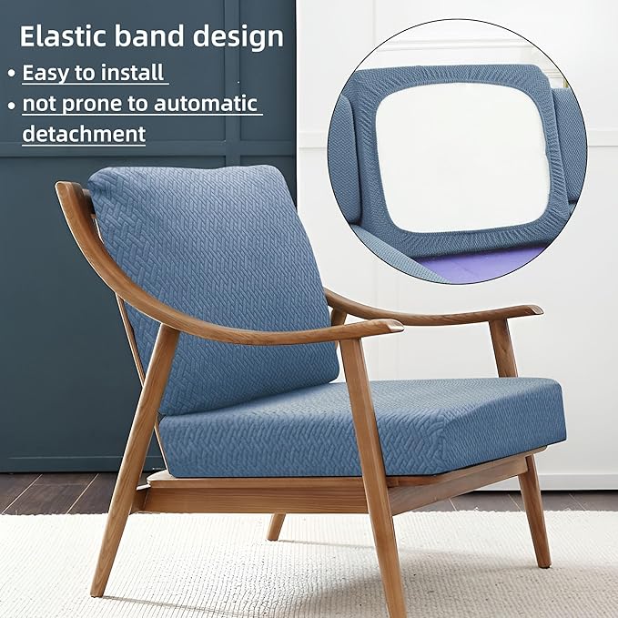 Sofa Covers, Stretch Outdoor Cushion Slipcovers, Polyester-Spandex Blend