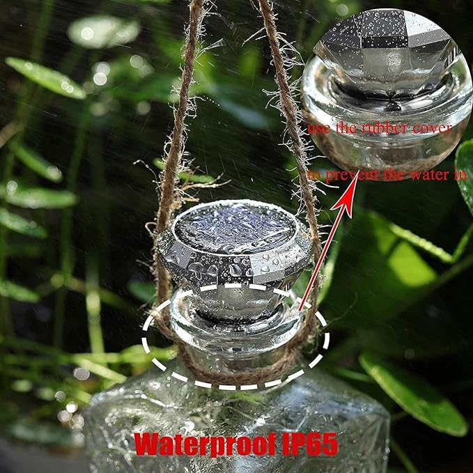 Solar String Lights for Wine Bottles, 20 Cool White Fairy Lights