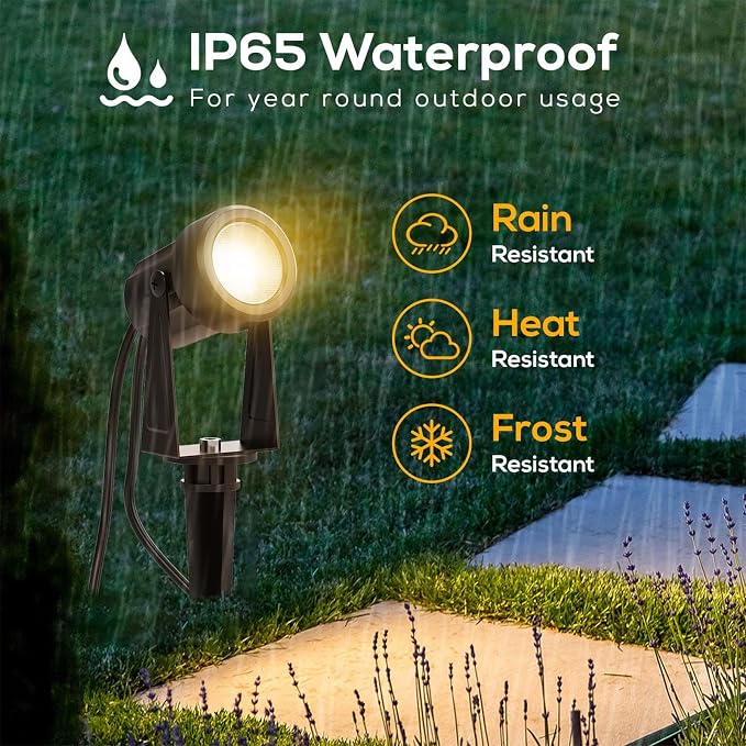 Banord Outdoor Landscape Lighting, 8 Pack Outdoor Spot Lights, Low Voltage LED - Image 5
