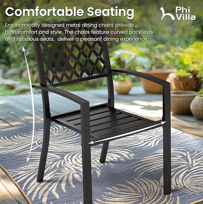 PHI VILLA 7 Pieces Outdoor Dining Set - Image 8