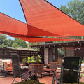 LOVE STORY Custom Size 12'x20'x23.3' Terra Red Sun Shade Sail Right Triangle by LOVESTORY