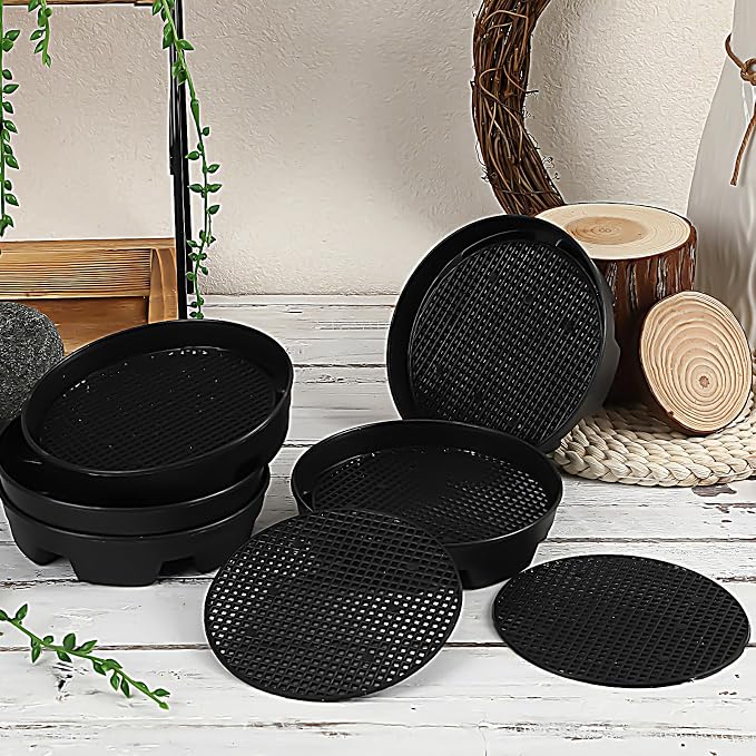 UPINS 6 Pcs Invisible Self Watering Planter, 6.7 Inches Insert Auto Plant - Image 6