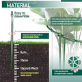 Plant Support Cages, 12 Half Round Green Iron Stakes with Ties