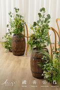 Artificial Flower Arrangements 4 Pack, 17.5 Inch Tall Wedding Table Decor