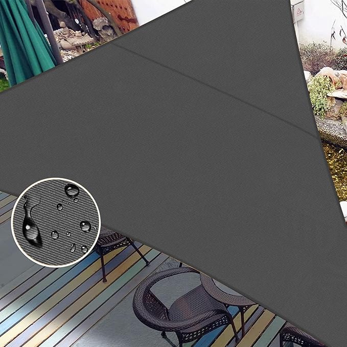 LOVE STORY Triangle 9'x9'x9' Waterproof Sun Shade Sail Canopy UV Block by LOVESTORY