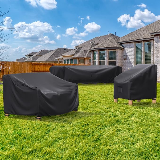 Heavy Duty Patio Sofa Cover, Waterproof 3-Seater Outdoor Couch Cover Patio - Image 7