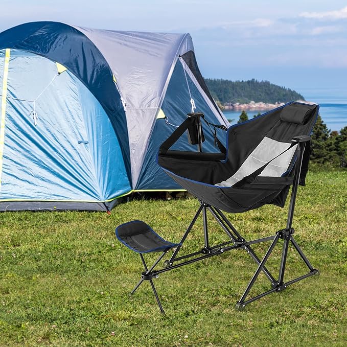 Tangkula Set of 2 Hammock Camping Chair, Portable Camp Chair - Image 4