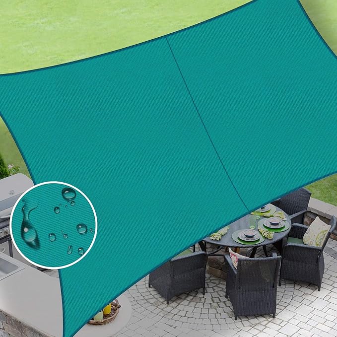 LOVE STORY Rectangle 6'x7' Waterproof Sun Shade Sail Canopy UV Block by LOVESTORY