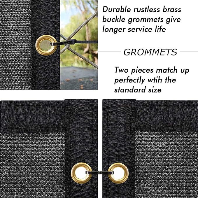 UPGRADE Privacy Fence Screen 4'x58' Black Outdoor 90% Visibility Blockage 170 - Image 3