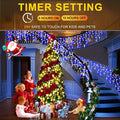 String Lights 400 LED 33ft Blue and White Outdoor Christmas