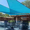LOVE STORY Custom Size 6'x8'x10' Turquoise Blue Sun Shade Sail Right Triangle by LOVESTORY