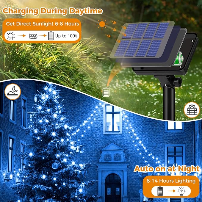 4 Pack Solar String Lights for Outside - Image 3