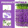 Artificial Wisteria Vines - 75 Pack, Purple, 3.6 Ft Length