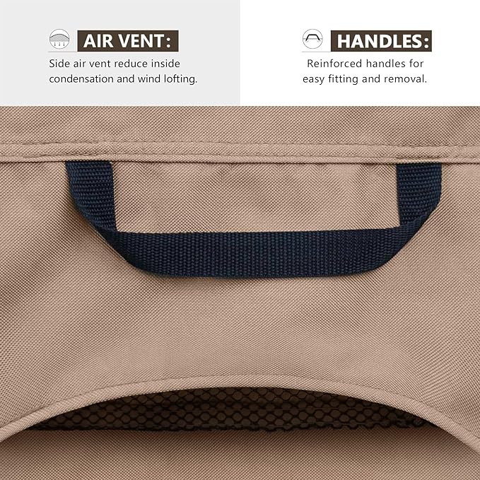 ULTCOVER Patio Furniture Sofa Cover 60W x 35D x 35H inch Waterproof Outdoor - Image 4