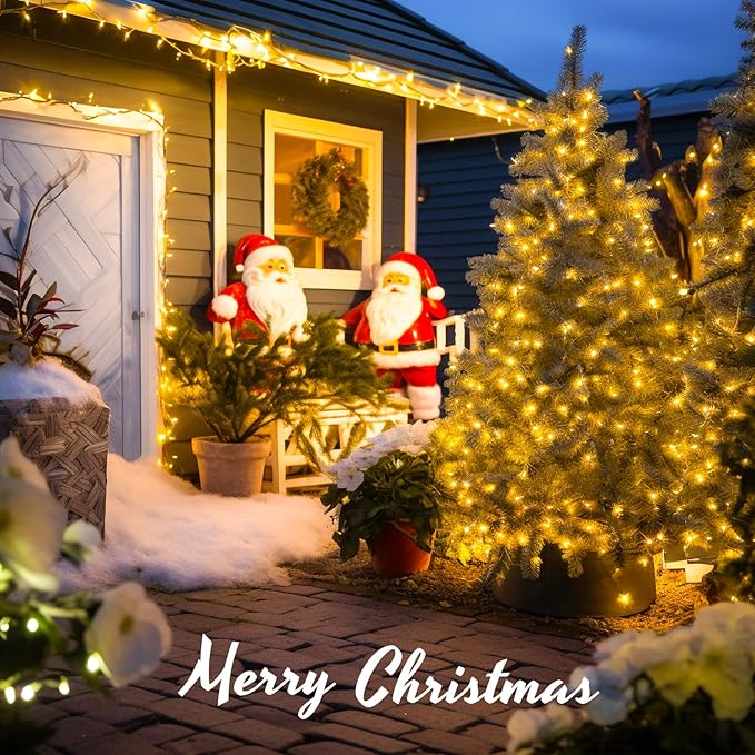 String Lights 163 ft 500 LED Warm White with Remote and Reel