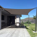 SUNNY GUARD Custom Size 8'x15' Brown Sun Shade Sail Rectangle UV Block Shade by SUNNYGUARD